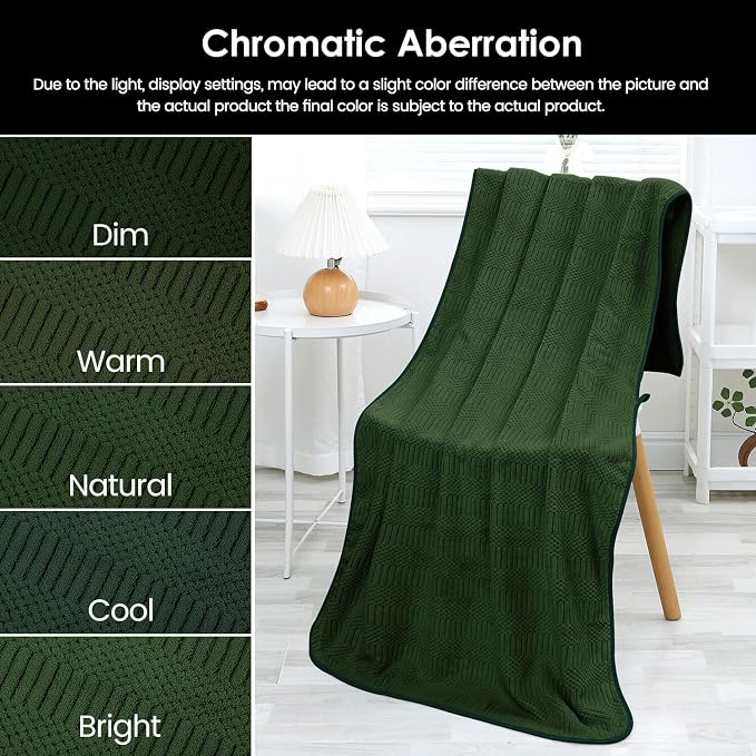 JML Microfiber Bath Towels, 30" x 60", Pack of 2, Olive-Green | Hanging Hook, Lint Free, Oversized, Soft, Super Absorbent, Fast Drying, Use for Sport, Fitness, Yoga, Diamond Cross Grid