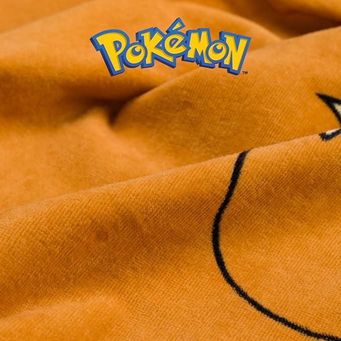 Pokemon Eevee Kids Super Soft Bath/Pool/Beach Soft Cotton Terry Hooded Towel Wrap, 24 in x 50 in, (Officially Licensed Product) By Franco