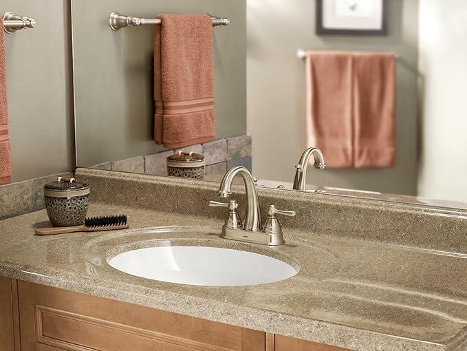 Moen Kingsley Chrome Two-Handle High Arc Bathroom Faucet, 6121