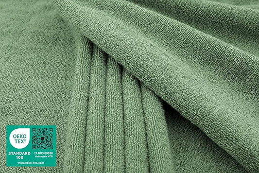 American Soft Linen 100% Cotton 600 GSM Turkish 40x80 Oversized Bath Towel Sheet, Extra Large Adult Towels for Bathroom, Sage Green