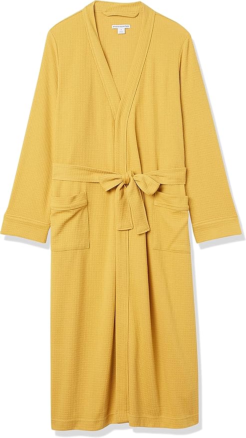 Amazon Essentials Women's Lightweight Waffle Full-Length Bath Robe (Available in Plus Size)