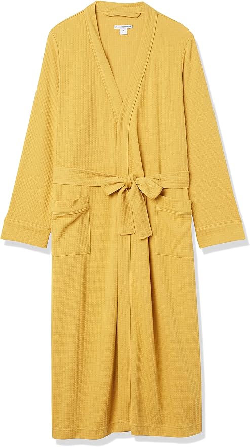 Amazon Essentials Women's Lightweight Waffle Full-Length Bath Robe (Available in Plus Size)