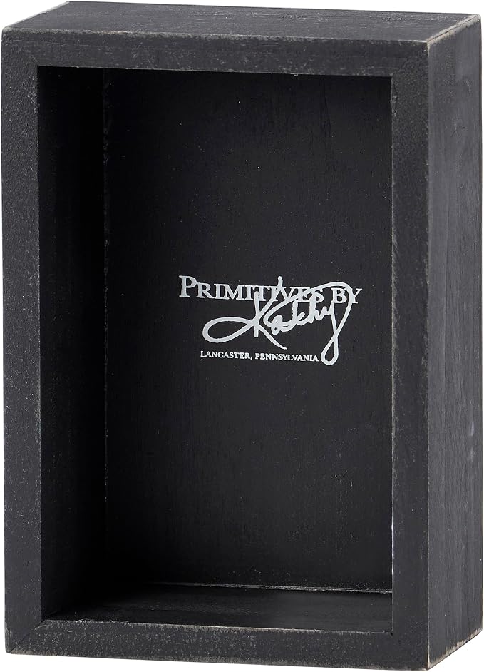 Primitives by Kathy Classic Box Sign, 6 x 4-inch, Behind Every Strong Woman Is A Dog Who Follows Her To The Bathroom - dog lover, pet parent gift - office & home decor for wall shelf or tabletop display