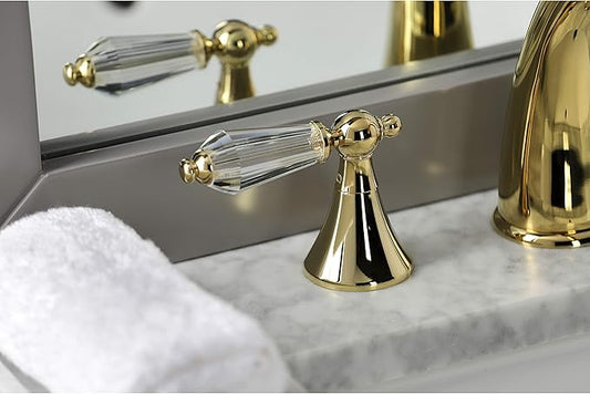 Aqua Eden KS2972WLL 8 in. Widespread Bathroom Faucet, Polished Brass