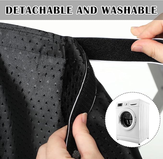 Sink Skirt Bathroom Self Adhesive Under Sink Curtain Cover | Sink Skirt,Sink Cover,Waterproof Fabric, Self Stick Adhesive,Under Sink Curtain Skirt, 55 x 32 Inch,Adds Bathroom Storage