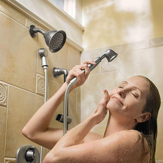 Moen Moenflo XL Chrome Single Function 4.38-Inch Diameter Showerhead, 6302