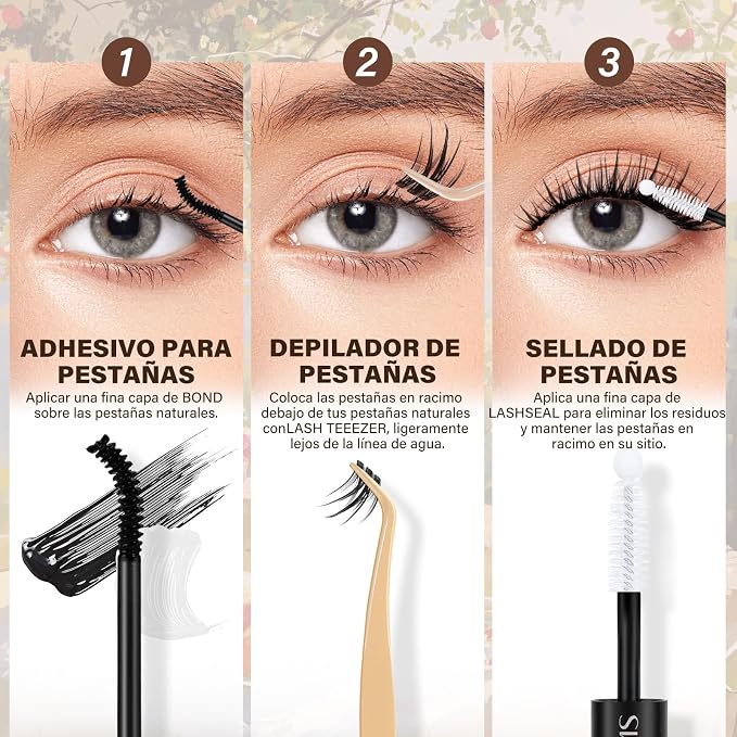 JMS&JMS Manga Lash Clusters Kit Vivid Lash Kit Anime Eyelash Kit | Invisible Band Manga Eyelash Kit with Lash Bond and Seal Lash Remover Lash Extension Kit for Beginner (Coco-8-18mix)