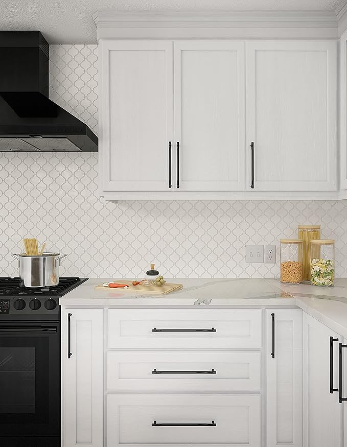 Daltile Mesmerist 11" X 12" Ceramic Arabesque Mosaic Tile in Spirit Gloss (10 PC Per Carton) (7.4 SQFT Per Carton )
