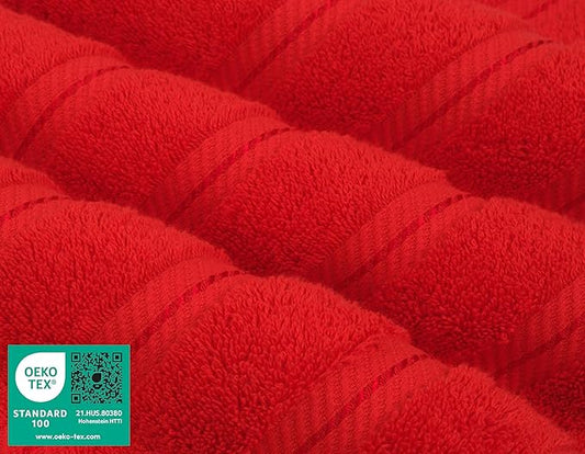 American Soft Linen 35x70 Jumbo Large Bath Towel, 600 GSM 100% Cotton Turkish Bath Sheet, Oversized Luxury Bath Towel for Bathroom Beach and Pool, Red