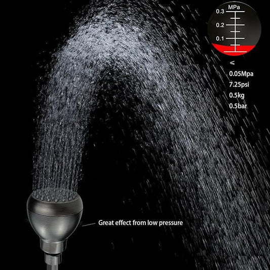 High Pressure Shower Head - Powerful Bathroom Pressure Boosting Showerhead - Perfect Universal Replacement for Rain Shower Heads(Oil Rubbed Bronze)