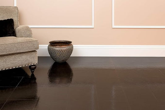 Nexus Peel & Stick Vinyl Floor Tiles, 20-Pack, 12 x 12 in, Black | Decorative Tile Format: Dimensional Tile Texture Adds Coordinated Finish Detail.