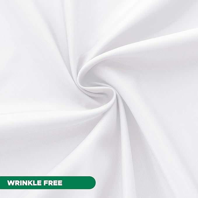 Fabric Shower Curtain Liner 72x72 Inch-White Standard Size Shower Liners | Hotel Quality Water Resistant Shower Liners for Bathroom-Machine Washable Cloth Polyester Bath Curtain-Rental Apartment Home
