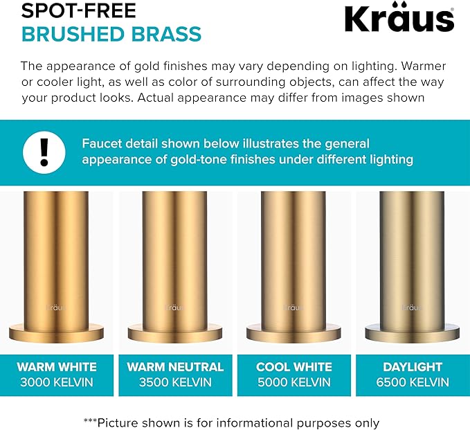 KRAUS Pop-Up Drain, Fits Sinks with 1.75 in. Drain Opening, Brushed Gold,PU-10BG
