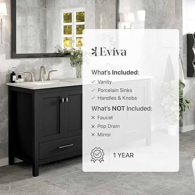 Eviva Aberdeen 72 in. Espresso Double Sink Bath Vanity with Carrara Quartz Top and Undermount Porcelain Sinks