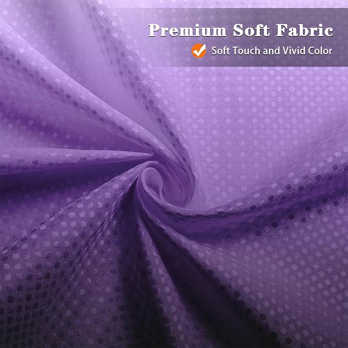 Shower Curtain Set, for Bathroom Decor 72" x 72", Ombre Lavender | Gradient Waffle Modern Waffle Textured Cloth Waterproof Matching Window Shower Curtain 36 x 30 Inches