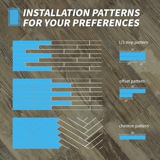 Art3d 36-Pack Wood Texture Peel and Stick Vinyl Flooring Tiles, Aged Wood | 18 & 54 sq.ft Options, Rigid Surface Hard Core, Waterproof, Self-Adhesive, Impact Resistant, Fit Indoor Household Spaces