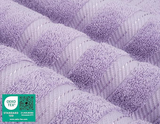 American Soft Linen 35x70 Jumbo Large Bath Towel, 600 GSM 100% Cotton Turkish Bath Sheet, Oversized Luxury Bath Towel for Bathroom Beach and Pool, Lilac