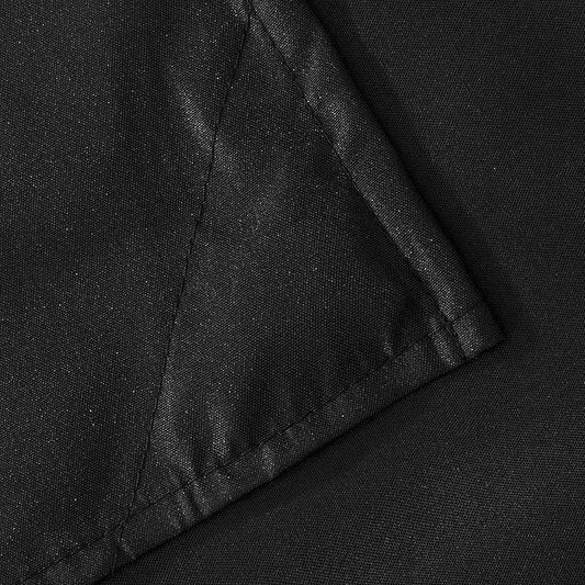 N&Y HOME Fabric Shower Curtain or Liner with Weighted Magnets - Hotel Quality Opaque Black Shower Curtain for Bathroom, Machine Washable, Water Repellent - Black, 72x72 (Pack of 2)