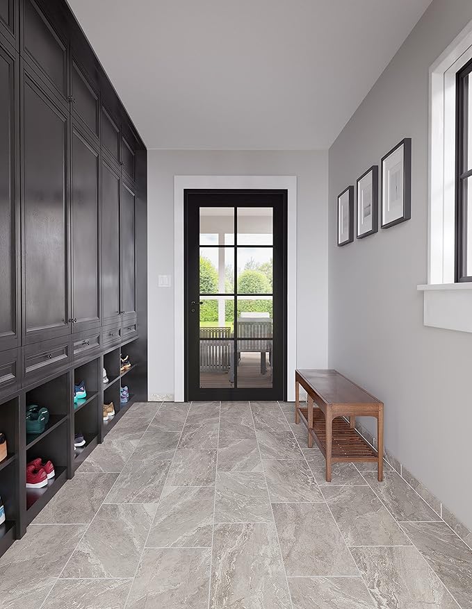 Daltile Perpetuo 3" X 24" Porcelain Marble Look Bullnose in Matte Eternal Grey (Sold by the piece)