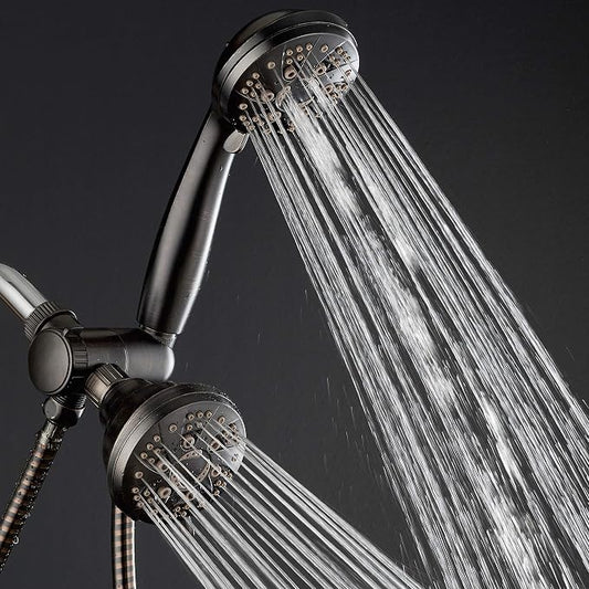 AquaDance Oil Rubbed Bronze High Pressure 3-Way 48-Setting Rain/Handheld Shower Head Combo – Angle Adjustable, Anti-Clog Jets, Tool-Free Installation-USA Standard Certified/Top U.S. Brand | Enjoy Two 6-Setting Rain & Hand Showerheads Separately or Toge...