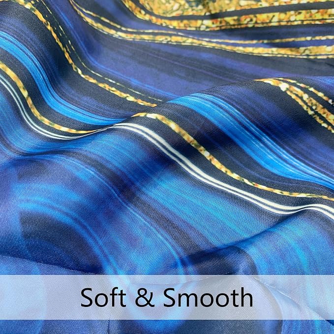 120GSM Marble Blue Waterproof Shower Curtain Set with 12PCS Hooks,Modern Abstract Bathroom Shower Curtains, Minimalist Watercolor Bathroom Décor,Washable Fabric Shower Curtain, 72 x 72 Inch (Marble)
