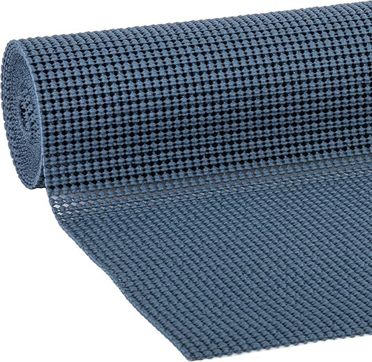 EasyLiner Select Grip Shelf Liner - Easy to Install & Cut to Fit - Non Slip, Non Adhesive, Drawer Shelf & Cabinet Liner for Kitchen, Bathroom, Pantry Cupboards - 12in. x 10ft. - Navy Blue - 6 Rolls