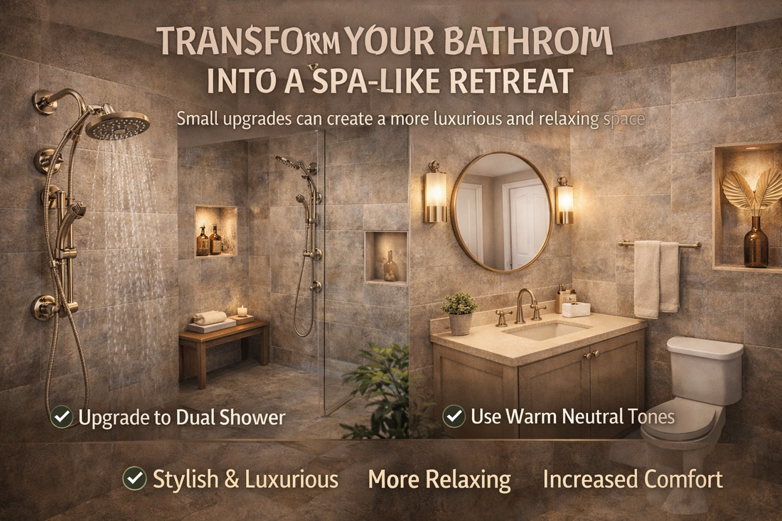 Luxury is created through smart decisions, not just a large budget. With the right upgrades, any bathroom can feel modern, clean, and premium.