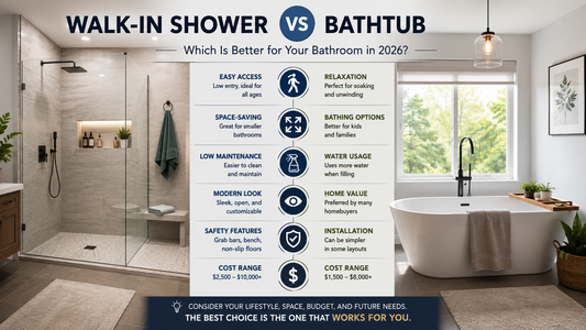 Walk-In Shower vs Bathtub: Which Is Better for Your Bathroom in 2026?