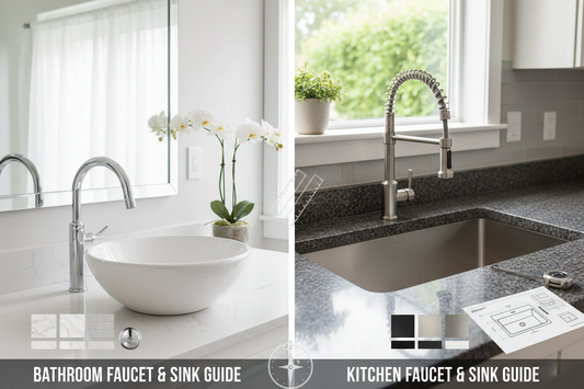 How to Choose the Perfect Faucet and Sink for Your Bathroom or Kitchen