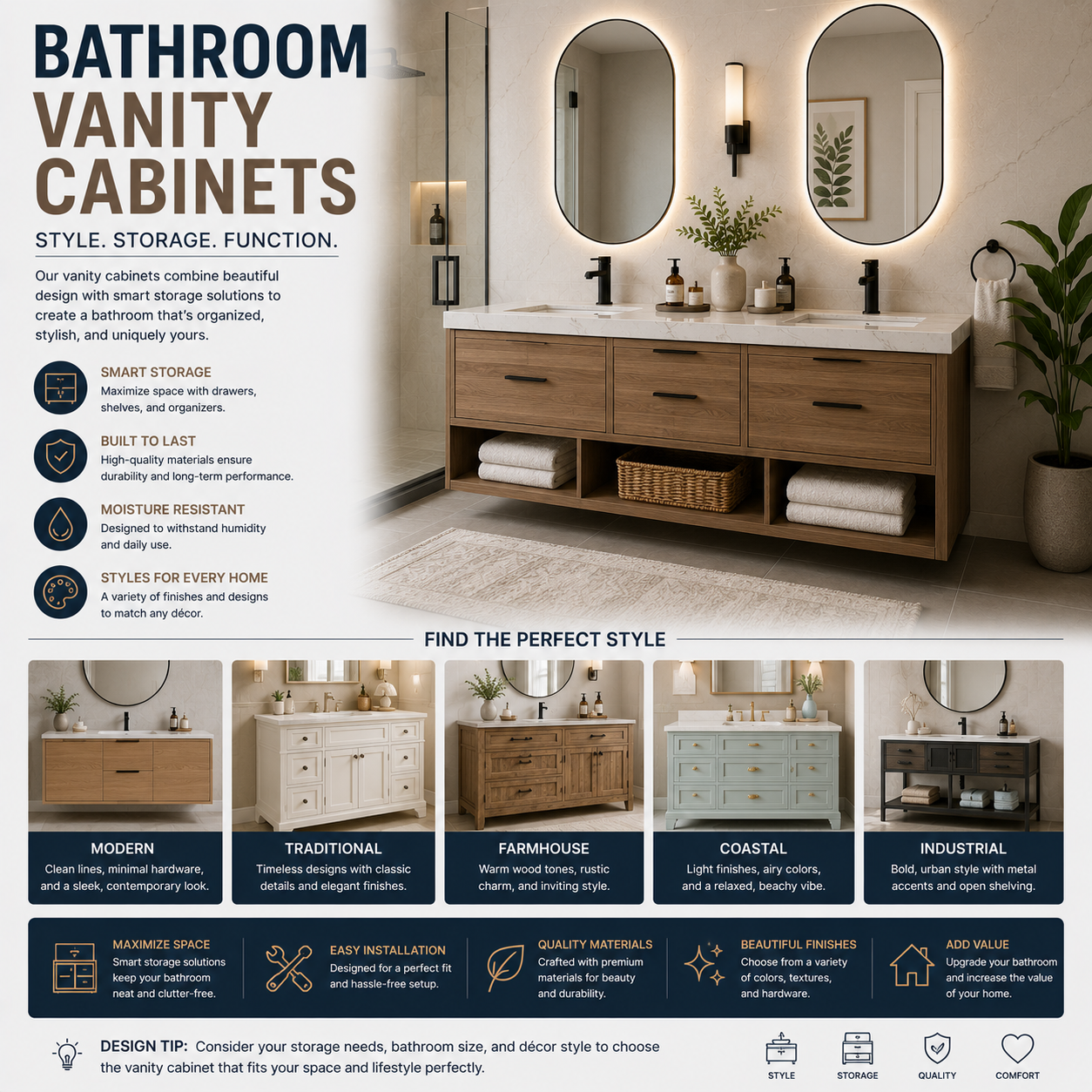 bathroom vanity cabinet modern vanity cabinet double sink vanity wall mounted vanity vanity storage drawers bathroom vanity design