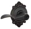 SCHLAGE Accent Lever with Brookshire Trim Keyed Entry Lock in Aged Bronze - F51A ACC 716 BRK