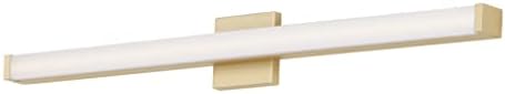 Maxim Lighting Spec Vanity 36" 1-Light Bath Vanity Light | Gold Aluminum Finish | White Pmma Acrylic Shade | Contemporary Indoor Light Fixture | Ideal for Bathrooms & Powder Rooms | 52006GLD