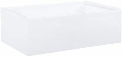 Voltaire 60" x 32" Left-Hand Drain Alcove Bathtub with Apron and Armrest