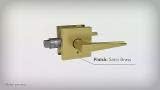 SCHLAGE F51A BWE 625 COL Bowery Knob with Collins Trim Keyed Entry Lock, Bright Chrome