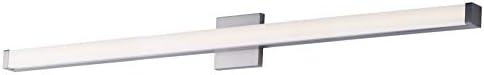 Maxim Lighting Spec Vanity 48" 1-Light Bath Vanity Light | Satin Nickel Aluminum Finish | Pmma Acrylic Shade | Contemporary Indoor Light Fixture | Ideal for Bathrooms & Powder Rooms | 52008SN