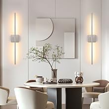 Battery Operated Wall Sconces Set of 2, Dimmable Battery Wall Sconce with Remote Control, Sand-Nickel LED Rechargeable Sconces, 30 Inch Modern Wireless Wall Lights for Bedroom, Living Room