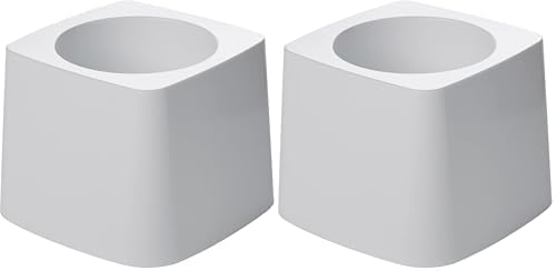 Rubbermaid Commercial Products Toilet Bowl Brush Holder, 5-Inch, White, For Bathroom/Restroom Storage (Pack of 2)