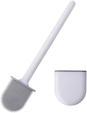 RV Toilet Bowl Brush, Toilet Brush Silicone Won't Damage Toilets, Wall Mounted Toilet Brush-Anti-Roll, Anti-Drip Design, Suitable for RV Travel Trailers and Campers, Made by RVers for RVers