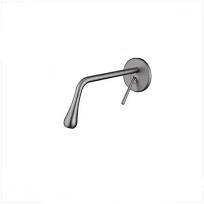 Rose Gold Wall-Mounted Kitchen Faucet Hot and Cold Water Sink Tap Elegant Brushed Gold Drip Style Bathroom Basin Mixer Stylish Home Décor Upgrade