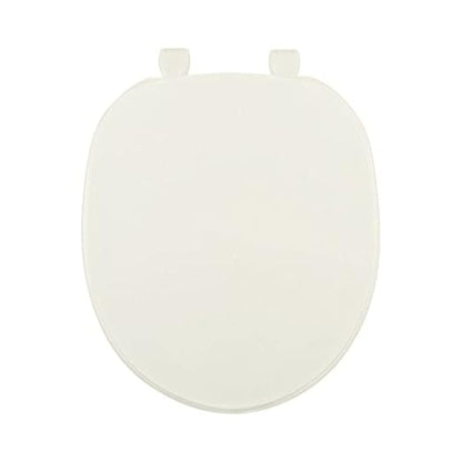 Centoco Toilet Seat Round, Closed Front with Cover, Residential, Plastic, Made in the USA, 200-416, Biscuit