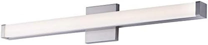 Maxim Lighting Spec Bath Vanity Light | Satin Nickel Aluminum Finish | Contemporary Indoor Light Fixture | Ideal for Bathrooms & Powder Rooms | Dimmable | Home Decor Light Fixture | 52004SN