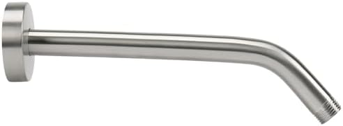 NearMoon Shower Arm with Flange, Made of 304 Stainless Steel Shower Extension Extender Pipe, Wall-Mounted for Fixed Bathroom Showerhead, Never Rust (12 Inch, Brushed Nickel)