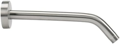 NearMoon Shower Arm with Flange, Made of 304 Stainless Steel Shower Extension Extender Pipe, Wall-Mounted for Fixed Bathroom Showerhead, Never Rust (12 Inch, Brushed Nickel)