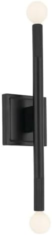 Kichler Odensa 17 Inch 2 Light Wall Sconce in Black
