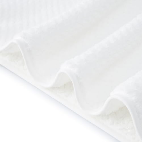 Bath Towel Set Pack of 2, 35 x 70 Inches Large Microfiber Bath Towels, Soft, Absorbent, and Quick Dry Towels for Bathroom, Pool, Beach, Swim, and Yoga, Large Bathroom Towels(2PCS White)