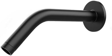 Shower Arm with Flange, 6 Inch, Matte Black