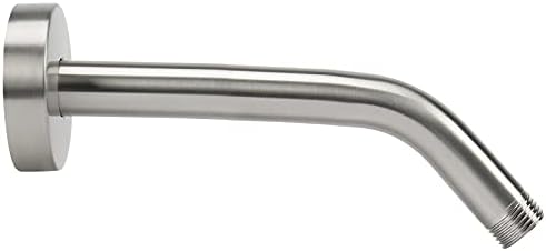 NearMoon Shower Arm with Flange, Made of 304 Stainless Steel Shower Extension Extender Pipe, Wall-Mounted for Fixed Bathroom Showerhead, Never Rust (10 Inch, Brushed Nickel)