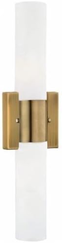 Livex Lighting, 10102-01, Aero, ADA Bath Vanity, 2 Light, Antique Brass