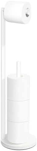 Toilet Paper Holder Stand, White Toilet Paper Holder Free Standing