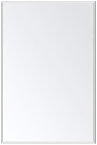 Bathroom Mirror for Over Sink 24x16 Inch Frameless Wall Mirror Rectangle
